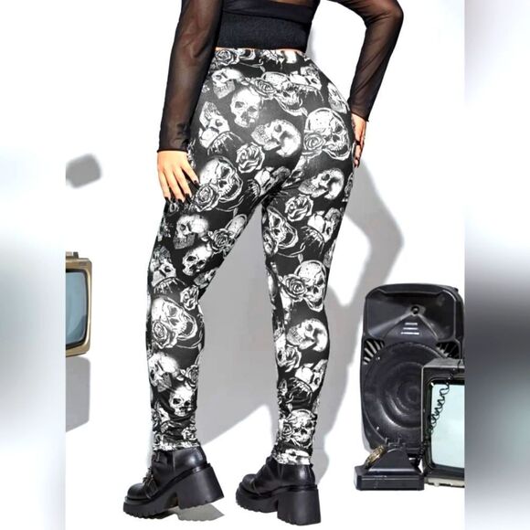 Plus size printed Leggings sz 2X - Picture 7 of 8